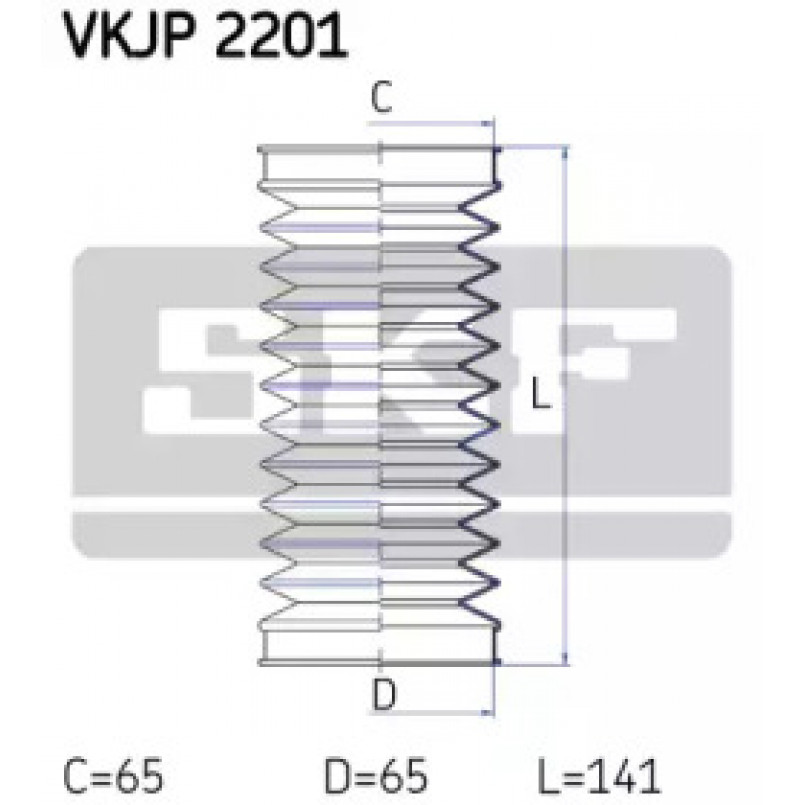 VKJP 2201 SKF - Пильовик привідного валу